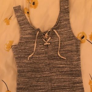Grey Hollister Top